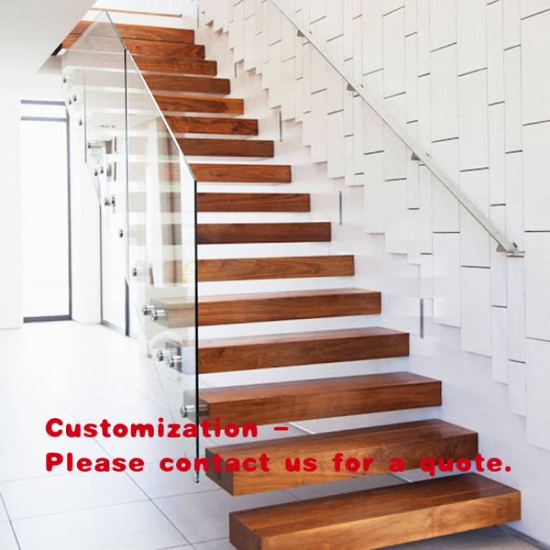 Interior Design Usa - تصميم عصري مخصص للدرج الداخلي المستقيم