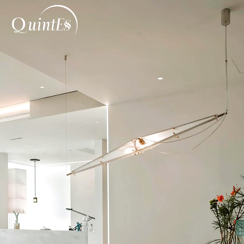 Interior Design Hall - ثريا زجاجية LED بتصميم بسيط، إضاءة