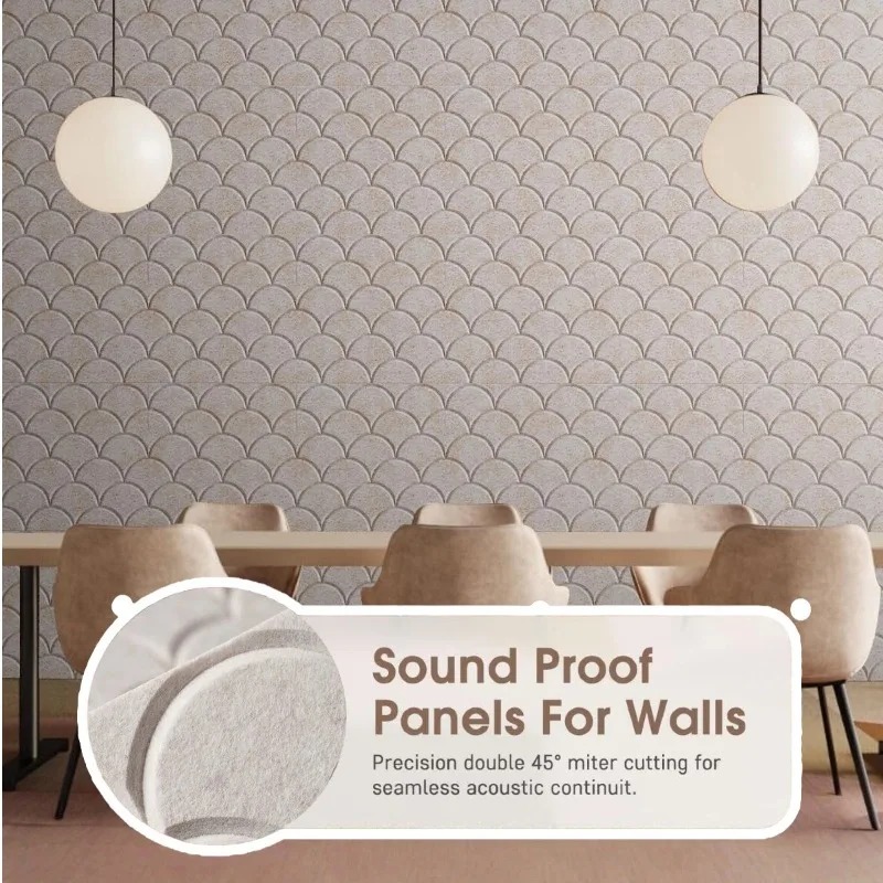 Wall Panel 3D Texture - لوحات عازلة للصوت مربعة الشكل بنمط