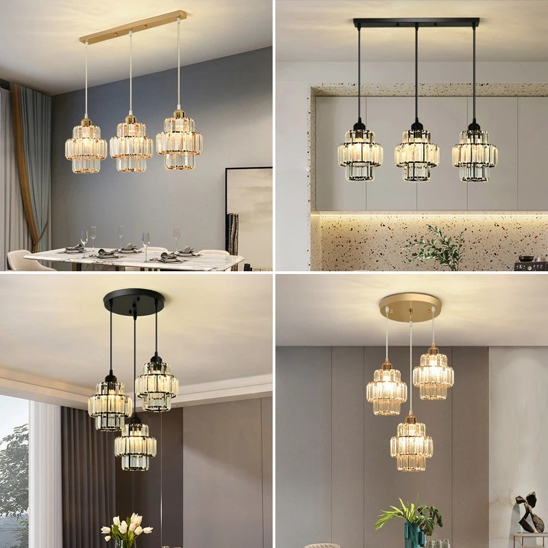 Interior Design Hall - ثريا كريستال بتصميم نورديك فاخر، إضاءة