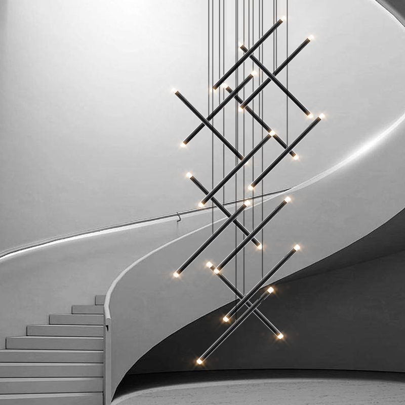 Interior Design Hall - الحديثة الثريا LED درج الثريا مصمم