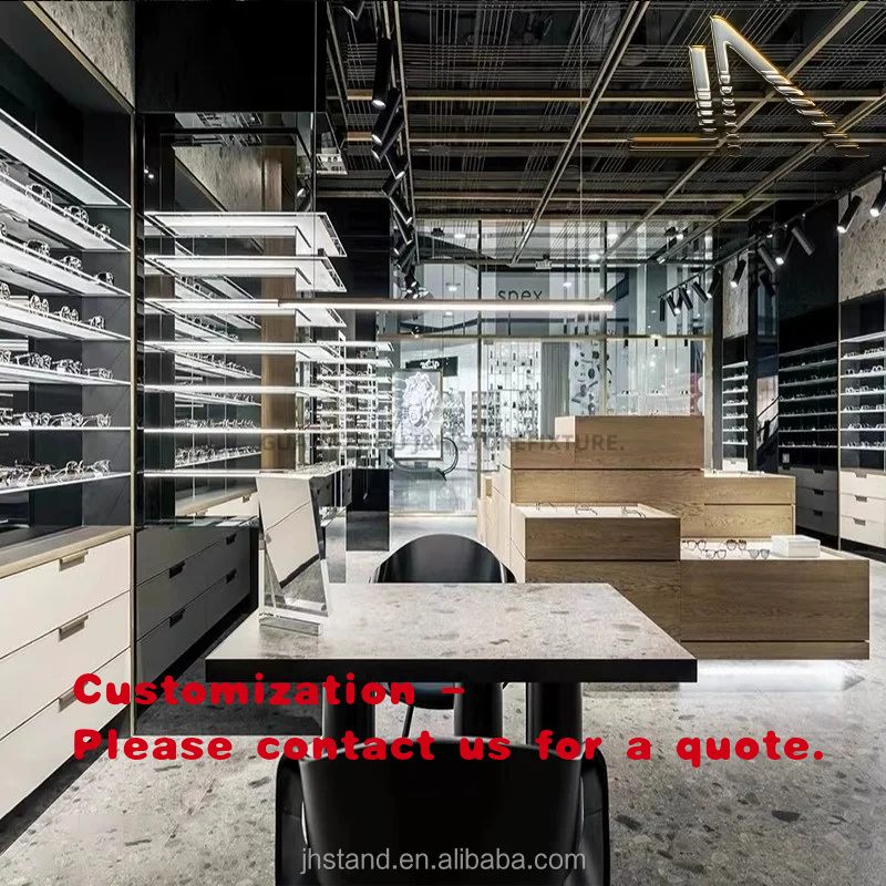 Interior Design Usa - طاولة عرض نظارات مخصصة لمتاجر البصريات،