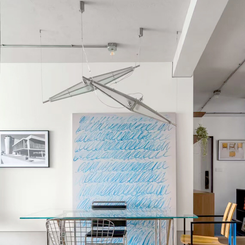 ثريا زجاجية LED بتصميم بسيط، إ - مراجعة Interior Design Hall وسعره