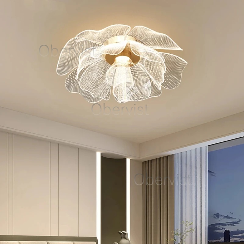 مصباح سقف LED فاخر بتصميم زهور - مراجعة Interior Design Elements وسعره