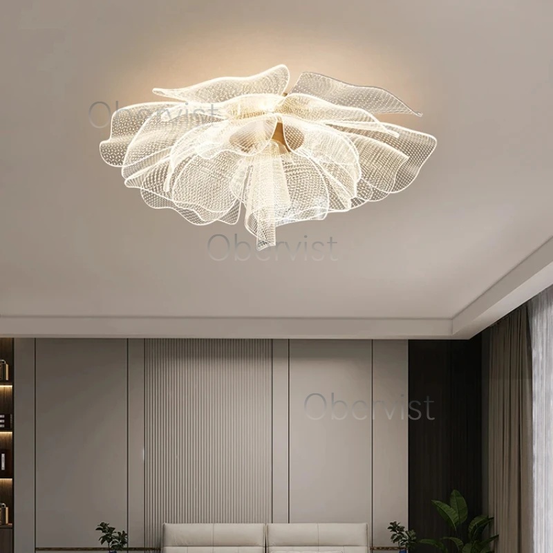 مصباح سقف LED فاخر بتصميم زهور - مراجعة Interior Design Elements وسعره