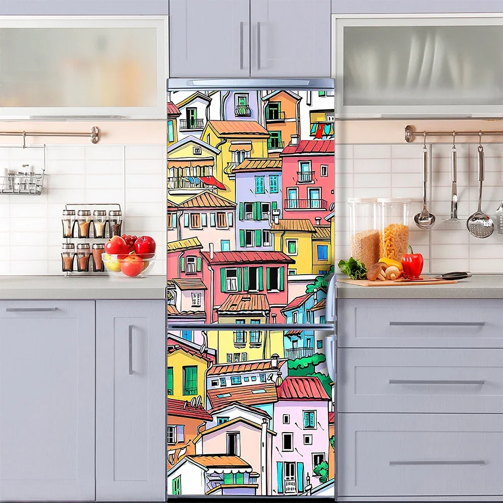 ریٹرو گرافٹی فریج ڈور مورل اسٹ - مراجعة Interior Design Home وسعره