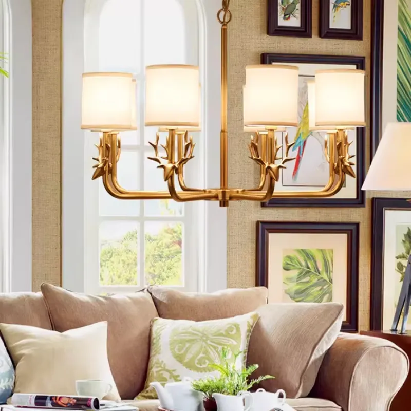 ثريا نحاسية لغرفة المعيشة وغرف - مراجعة Interior Design Hall وسعره