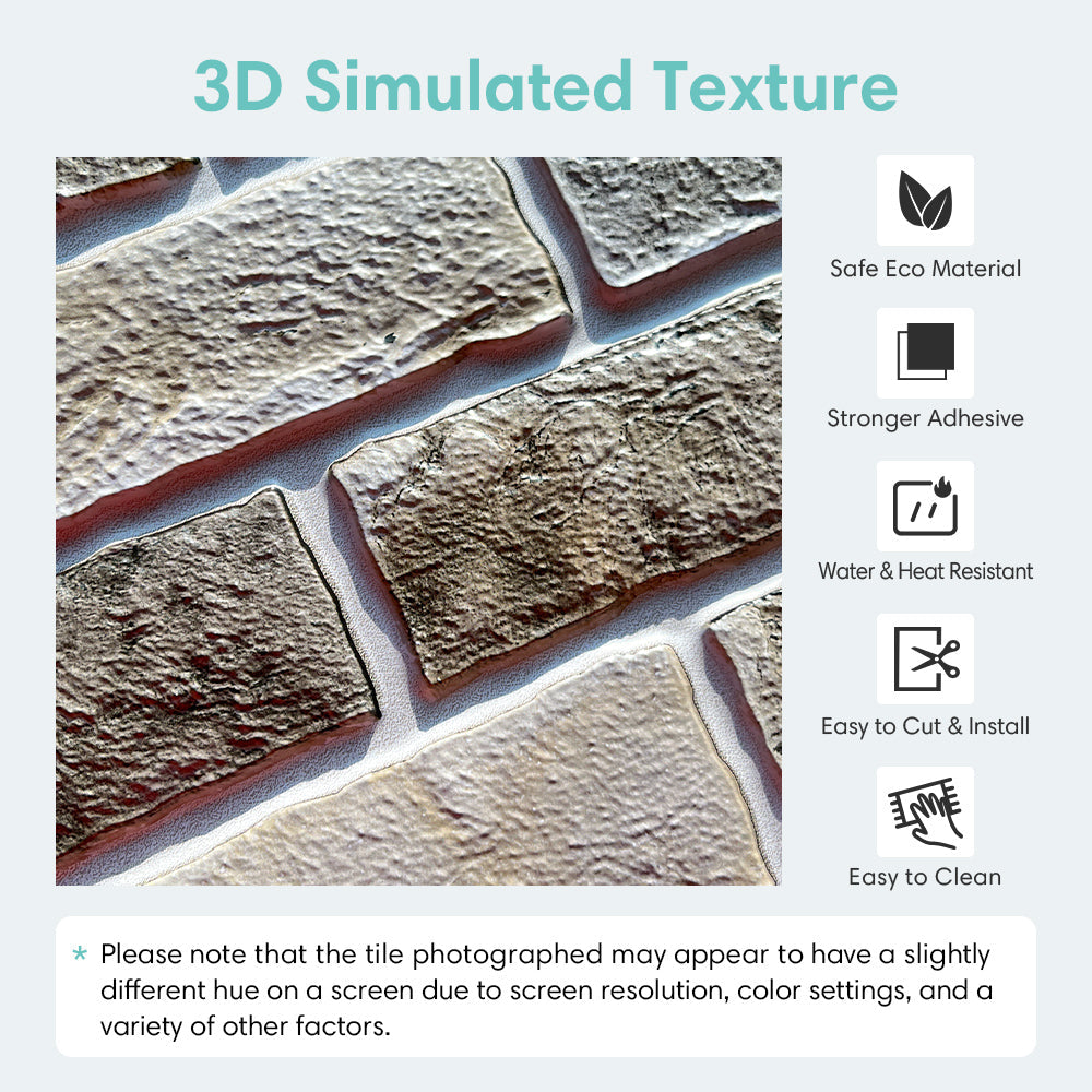 10 قطع ثلاثية الأبعاد من الطوب - مراجعة Wall Panel 3D Texture وسعره