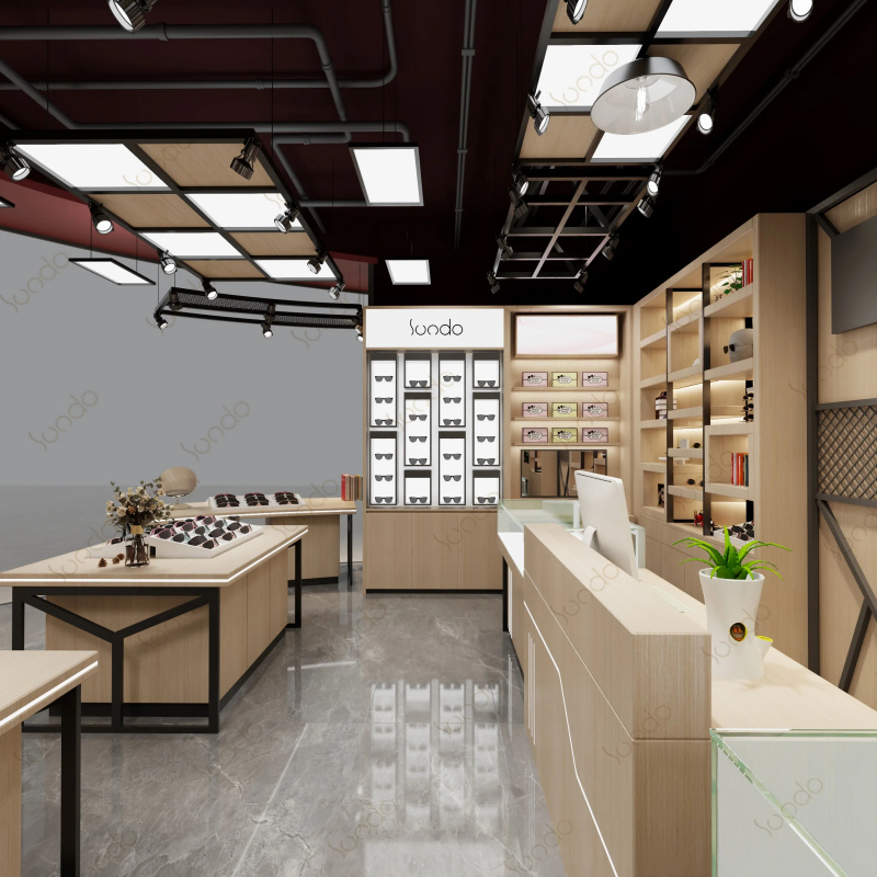 تصميم داخلي مخصص لمتجر النظارا - مراجعة Interior Design Usa وسعره