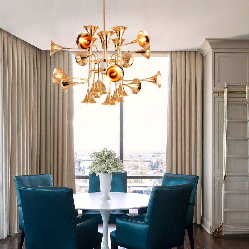 الشمال البوق قلادة مصباح للمطب - مراجعة Interior Design Hall وسعره
