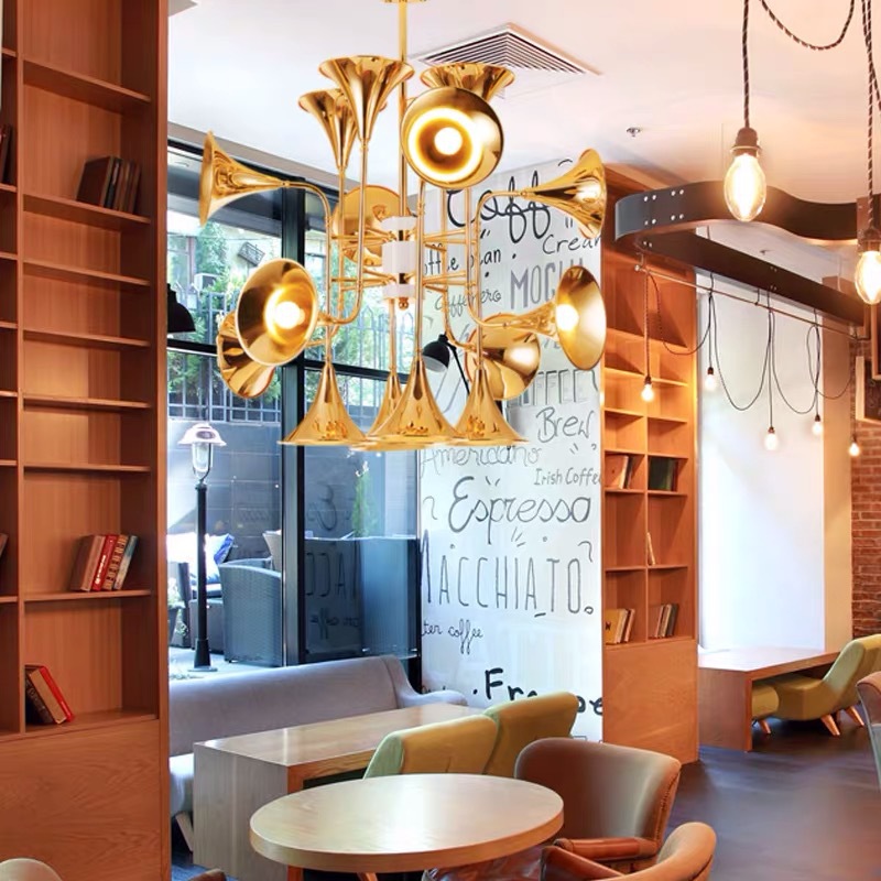 الشمال البوق قلادة مصباح للمطب - مراجعة Interior Design Hall وسعره
