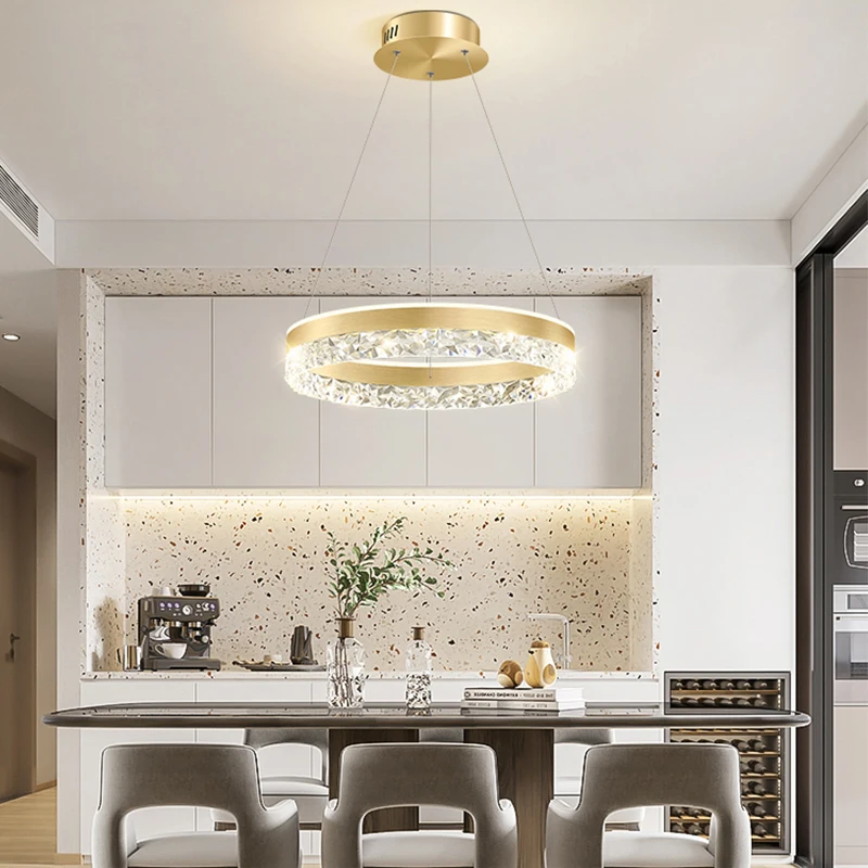 ضوء قلادة LED كريستالي فاخر حد - مراجعة Interior Design Hall وسعره