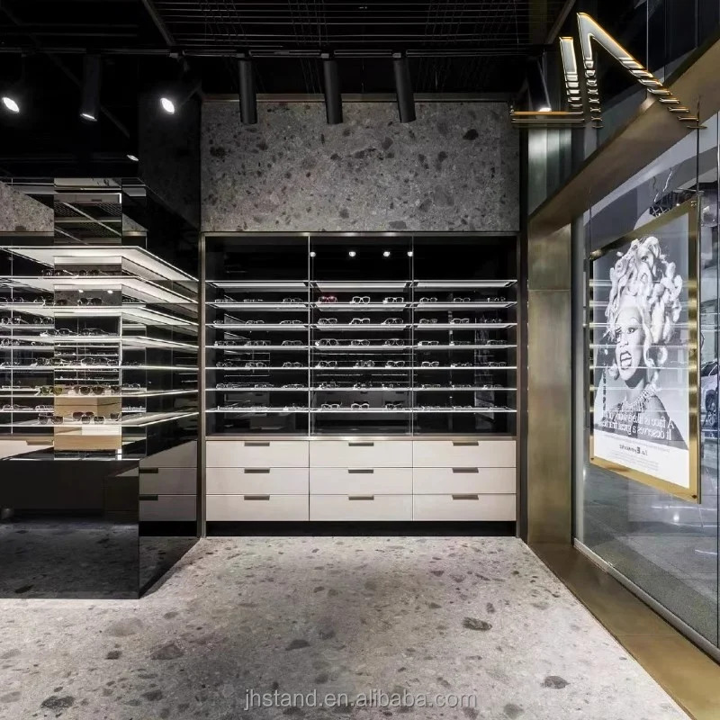 طاولة عرض نظارات مخصصة لمتاجر  - مراجعة Interior Design Usa وسعره
